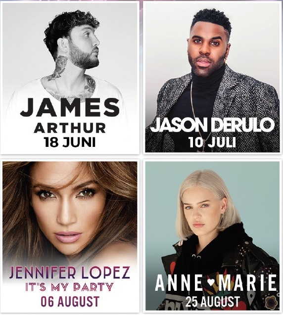 Regnum Live in Concert 2019 mit James Arthur Jason Derulo Jennifer Lopez Anne-Marie